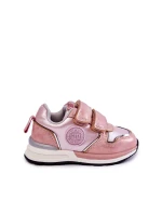 Dziecięce Buty Sportowe Rzepy Memory Foam System Big Star KK374180 Różowe