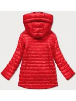 Červená obojstranná dámska kvetovaná bunda (PC-6105-16) Červená obojstranná dámska kvetovaná bunda (PC-6105-16)