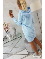 Mikina s kapucňou modrá