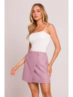 M854 Mini sukňa - marsala