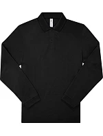B&C My Polo 210 LSL Piqué – polokošeľa s dlhým rukávom z hrubej bavlny 01.U427 čierna B&C My Polo 210 LSL Piqué – polokošeľa s dlhým rukávom z hrubej bavlny 01.U427 čierna