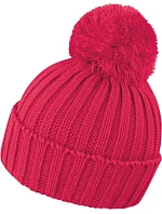 Result Headwear R 369X Pletená čiapka s bambulou 28.369X malinová