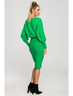M690 Kombinované pletené šaty - zelené M690 Kombinované pletené šaty - zelené