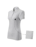 Bavlnené dámske polo tričko svetlosivé