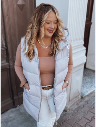 Dámska prešívaná vesta plus size MIRELLI fialová FashionStreet TY2923