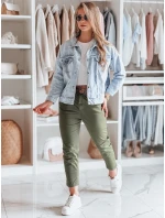 Dámske nohavice MADELINA khaki FashionStreet UY2628 Dámske nohavice MADELINA khaki FashionStreet UY2628