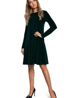 Dámske šaty M566 Tmavo zelená - MOE