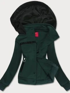 Dámska krátka mikina tmavozelená (AMG-63)