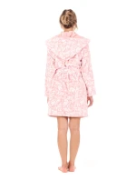 Dámsky župan Flora s kapucňou krátky 4856 3053 Pink Pearl - Vestis