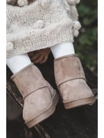 Dziecięce Ocieplane Botki Śniegowce Jasnobeżowe Gooby