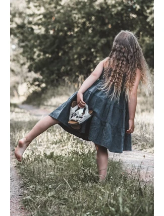 Detské sandále na korkovej platforme, zapínanie na suchý zips, sivé Rorria Detské sandále na korkovej platforme, zapínanie na suchý zips, sivé Rorria