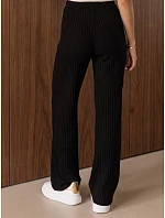 Dámske široké nohavice MOSSYMOOD black FashionStreet UY1689