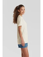 Tričko Fruit of the Loom Pure Cotton T z hrubej bio bavlny 16.1362 natural