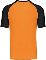 Kariban K 330 Baseballové tričko 20.K330 oranžové/čierne Kariban K 330 Baseballové tričko 20.K330 oranžové/čierne