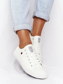 Damskie Skórzane Trampki Big Star Białe V274869