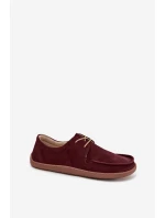 Dámske barefoot topánky z prírodného semišu Zazoo 327 burgundy Dámske barefoot topánky z prírodného semišu Zazoo 327 burgundy