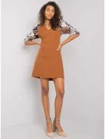 Šaty LC SK 22K 3018.45P svetlo hnedá