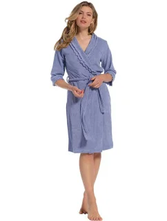 Dámsky župan 75199-325 modrý - Pastunette