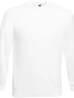 Fruit of the Loom Classic Raglan Sweat – mikina s raglánovými rukávmi 16.2216 biela