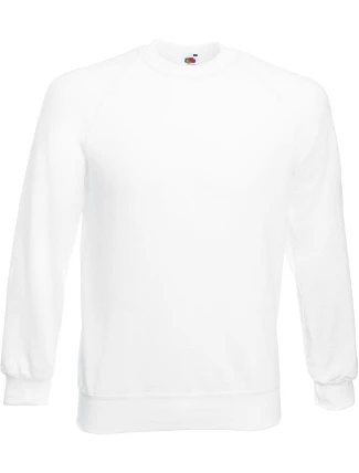 Fruit of the Loom Classic Raglan Sweat – mikina s raglánovými rukávmi 16.2216 biela Fruit of the Loom Classic Raglan Sweat – mikina s raglánovými rukávmi 16.2216 biela