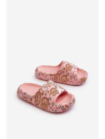 Detské ľahké papuče s ružovými medvedíkmi od Evitrapa