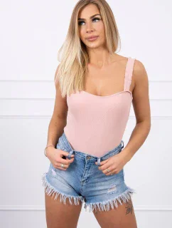 Body bez ramienok tmavo púdrovo ružové