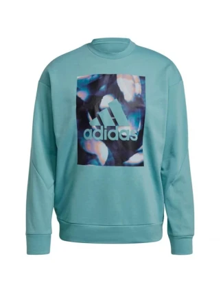 Pánska mikina uforu W GS3893 tyrkysová - Adidas Pánska mikina uforu W GS3893 tyrkysová - Adidas
