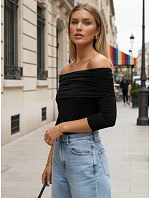 POLL dámska pruhovaná blúzka čierna FashionStreet RY2515 POLL dámska pruhovaná blúzka čierna FashionStreet RY2515