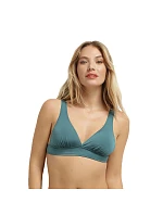 Dámske plavky DIM SWIMWEAR GLOSSY TRIANGLE BRA - DIM - tmavozelená