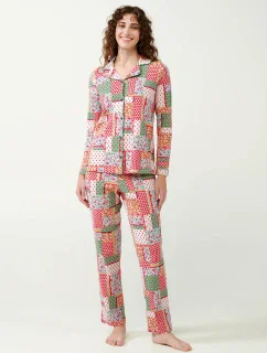 Vamp - Pyžamo s potlačou a gombíkmi 21372 - Vamp