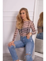 Blúzkové body v bronzovej béžovej farbe