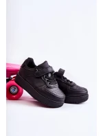 Dziecięce Buty Sportowe Na Rzepy Czarne Elike