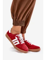 Sneakersy Buty Sportowe Zamszowe Vinceza 79517 Czerwone