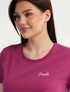 Dámske domáce šaty s krátkymi rukávmi Simple