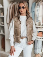Dámska krátka obojstranná vesta CHIPUFF camel FashionStreet TY4825
