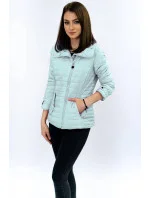 Bunda v šedomátové farbe s vysokým stojačikom (DL016)