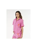 Dámske tričko RIP CURL Hotel Malibu Embroid Shirt, ružové Dámske tričko RIP CURL Hotel Malibu Embroid Shirt, ružové