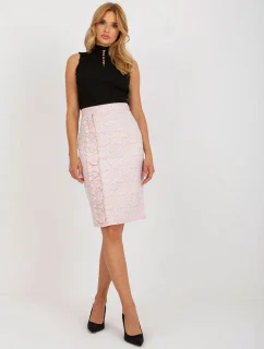 Sukňa LK SD 506633.11 svetlo ružová