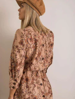 Šaty LK SK 508143.72P svetlo hnedá