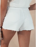 Dámske džínsové šortky FRESH LOOK white FashionStreet SY0369
