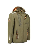 Geographical Norway Softshellová bunda Royaute DB 068 M WY1996H/GN-Kaki / Orange pánska