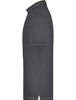 Daiber JN 569 Pánske elastické polo tričko z džerseju 02.0569 grafitová/biela Daiber JN 569 Pánske elastické polo tričko z džerseju 02.0569 grafitová/biela