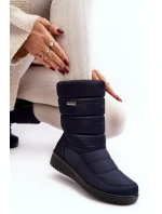 Zateplené klinové snežnice, tmavomodré Calena