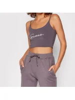 Dámsky crop top O1BA10KASI1 - G9A6 - šedofialová - Guess