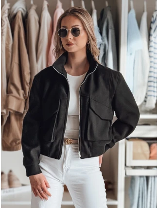 Dámska prechodná oversize bomber bunda LUMINA black FashionStreet TY4791