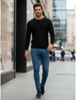 Pánsky čierny sveter FashionStreet WX2312z