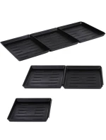 ODKAPÁVAČ NA TOPÁNKY DRŽIAK NA KVETY MISKA PRE DOMÁCE ZVIERATÁ ČIERNA 3 KS