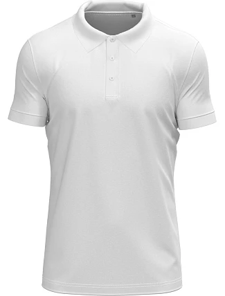 Stedman Stretch Polo – Pánske elastické polo tričko z hrubej bavlny 05.9640 biele