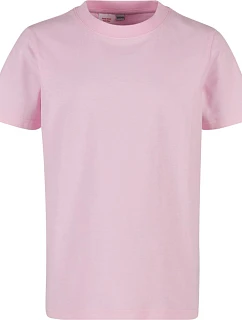 Build your Brand BY 116 Detské tričko z hrubej bavlny 56.0116 jemne ružové