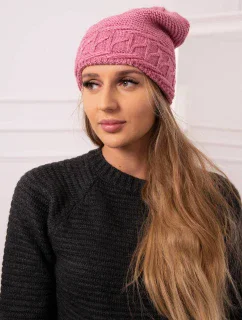 Dámska čiapka Aniela K338 tmavo ružová
